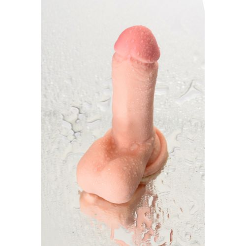 Реалистичный фаллоимитатор TOYFA RealStick Elite DILDO, TPR, телесный, 20 см