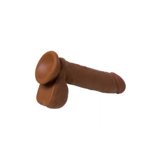 Фаллоимитатор TOYFA RealStick Elite Mulatto, реалистичный, на присоске, мулат, 16 см