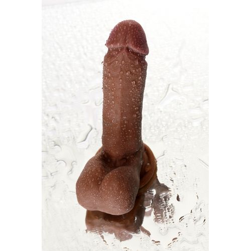 Фаллоимитатор TOYFA RealStick Elite Mulatto, реалистичный, на присоске, мулат, 16 см