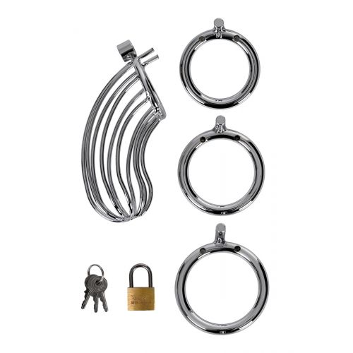 Пояс верности мужской, TOYFA Metal, серебристый Пояс верности мужской, TOYFA Metal, серебристый