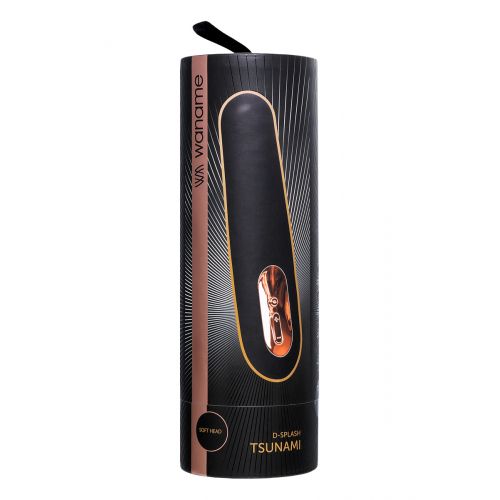Нереалистичный вибратор WANAME D-SPLASH TSUNAMI, силикон, чёрный, 18,3 см Нереалистичный вибратор WANAME D-SPLASH TSUNAMI, силикон, чёрный, 18,3 см