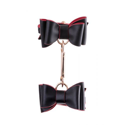 Бондажный набор Toyfa Theatre Bow-tie, PU-кожа, черный