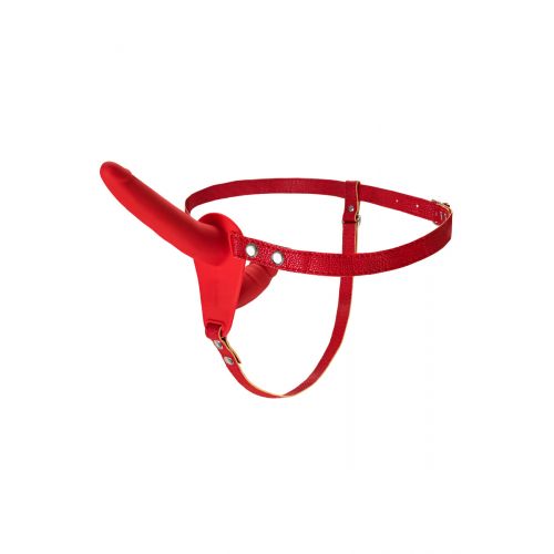 Страпон на креплении Black&Red by TOYFA, силикон, красный, 24 см Страпон на креплении Black&Red by TOYFA, силикон, красный, 24 см