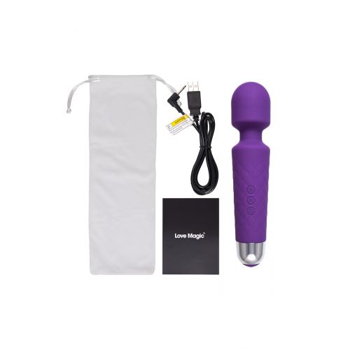 Вибромассажер Love Magic, беспроводной, силикон, фиолетовый, 20 см Вибромассажер Love Magic, беспроводной, силикон, фиолетовый, 20 см
