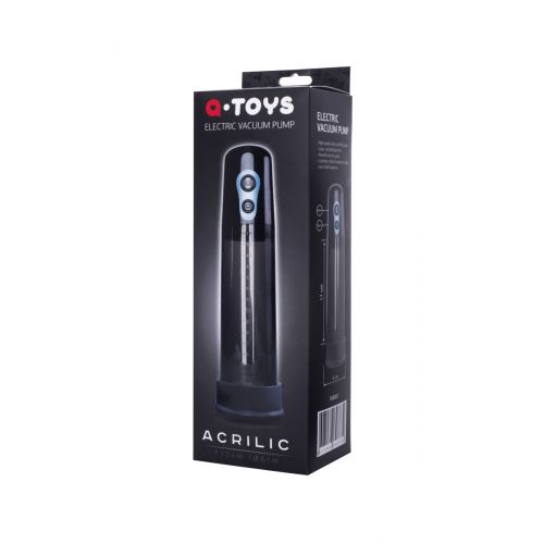Помпа для пениса TOYFA  A-Toys Acrilic, силикон, чёрный, 26 см