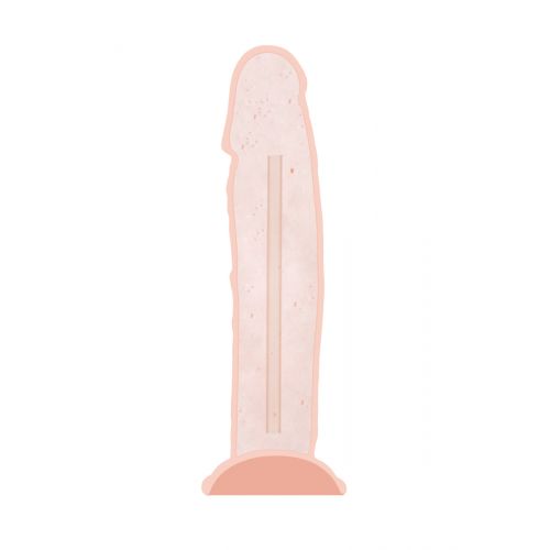 Фаллоимитатор RealStick Silicone Gabriel M, сайлекспан, телесный, 20 см
