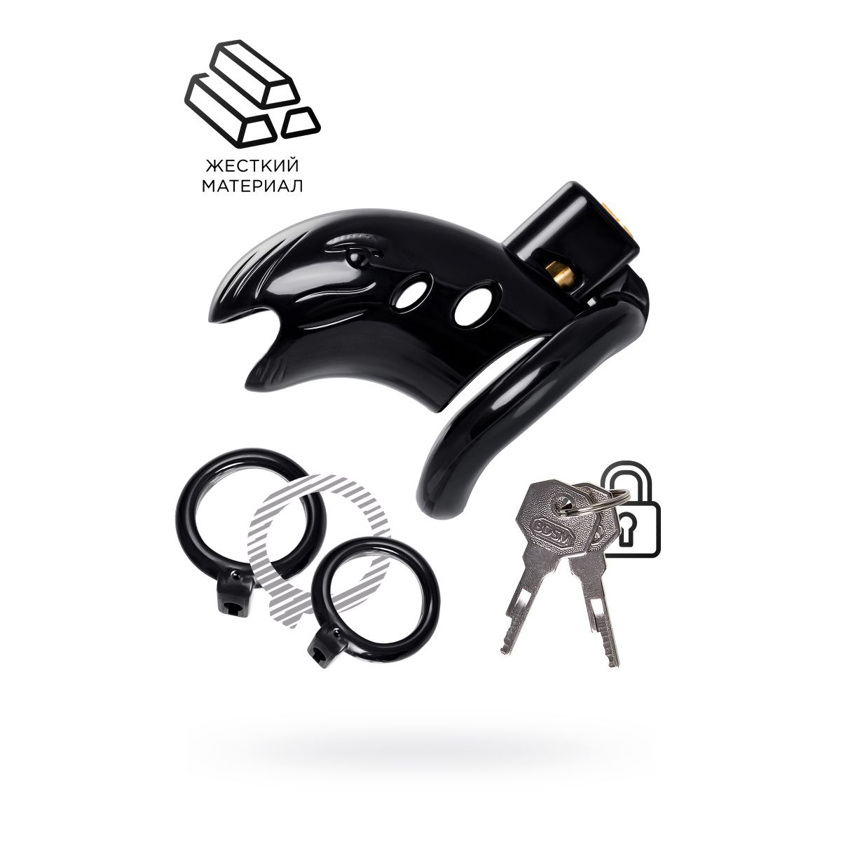 Пояс верности мужской Black&Red by TOYFA, ABS пластик, черный, 10 см Пояс верности мужской Black&Red by TOYFA, ABS пластик, черный, 10 см