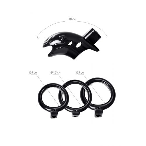 Пояс верности мужской Black&Red by TOYFA, ABS пластик, черный, 10 см Пояс верности мужской Black&Red by TOYFA, ABS пластик, черный, 10 см