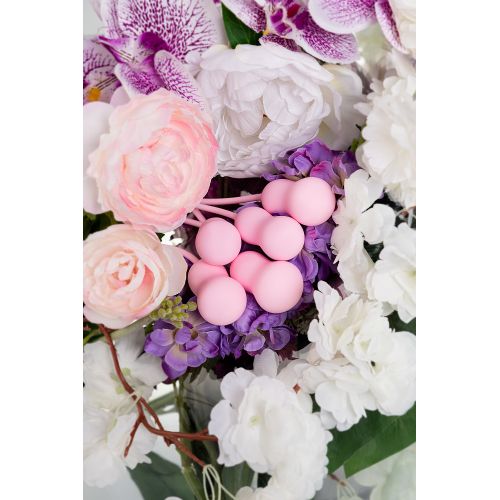 Набор вагинальных шариков Flovetta by Toyfa TULIPS, силикон, розовый, 5,3 см