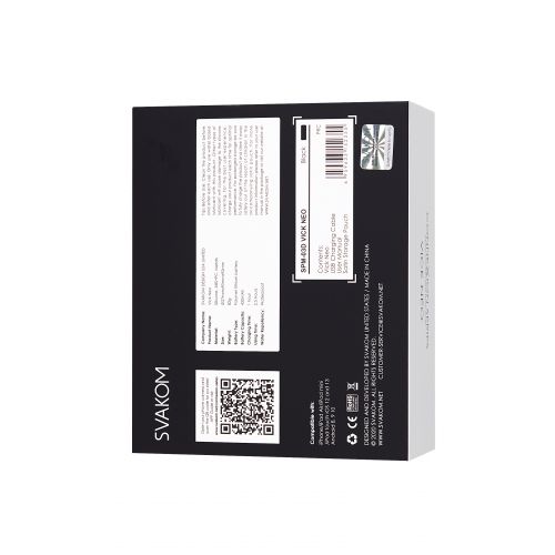 Стимулятор простаты Svakom Vick Neo, силикон, чёрный, 10 см