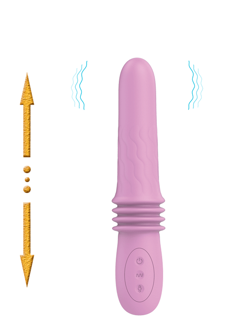 Вибратор Susie с поступательными движениями, розовый